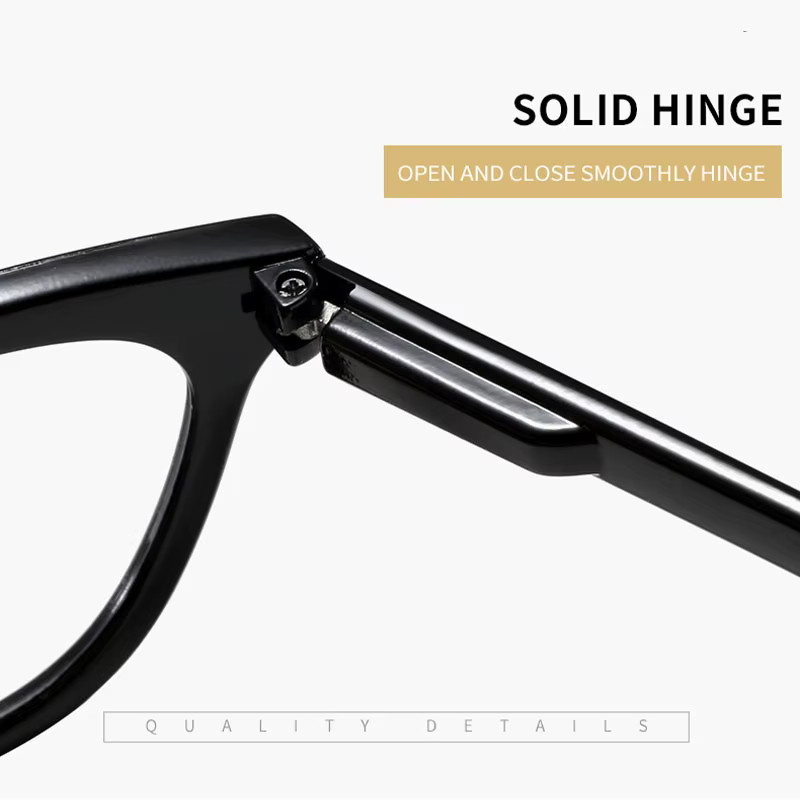 CHUANCHEN Lesebrille Cat-Eye, Vollrand, Kunststoff, Schwarz, Blaulichtfilter - Bild 3