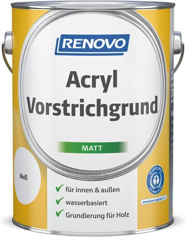 RENOVO Grundierung für Metall, wasserbasiert, matt, Weiss - Bild 1