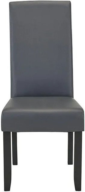 Vente-unique Stuhl Rovigo in Grau aus Kunstleder mit Kaltschaum-Polsterung, Breite: 47 cm, Höhe: 107 cm, Tiefe: 63 cm - Bild 1