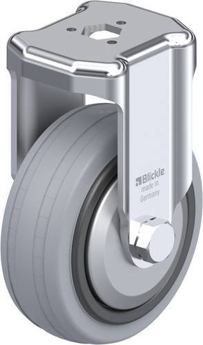 Blickle Bockrolle BKRA-VPA 80G-FA in Schwarz und Grau mit 80mm Rad-Durchmesser und 80kg Tragfähigkeit - Bild 1