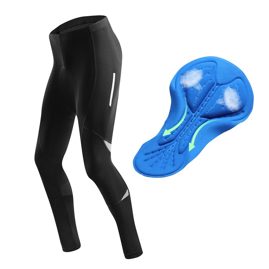 Herren Reflektierende Fahrradhose, Gelgepolsterte Radhose Leggings, Outdoor Riding - Bild 2