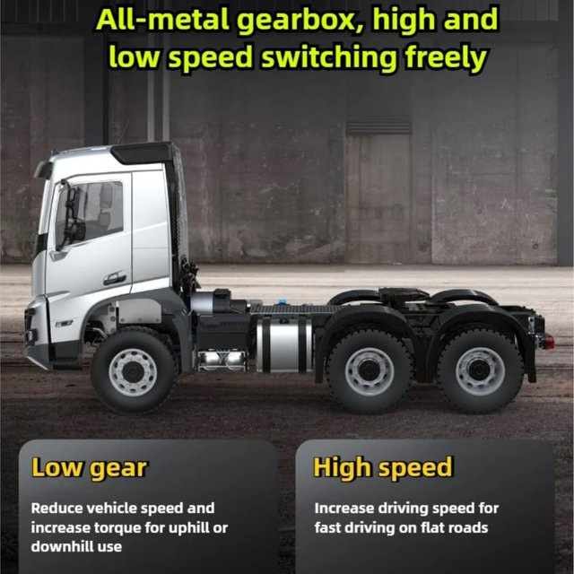 Unitru Traktor-LKW, ferngesteuert, 1:14, Metallchassis - Bild 1