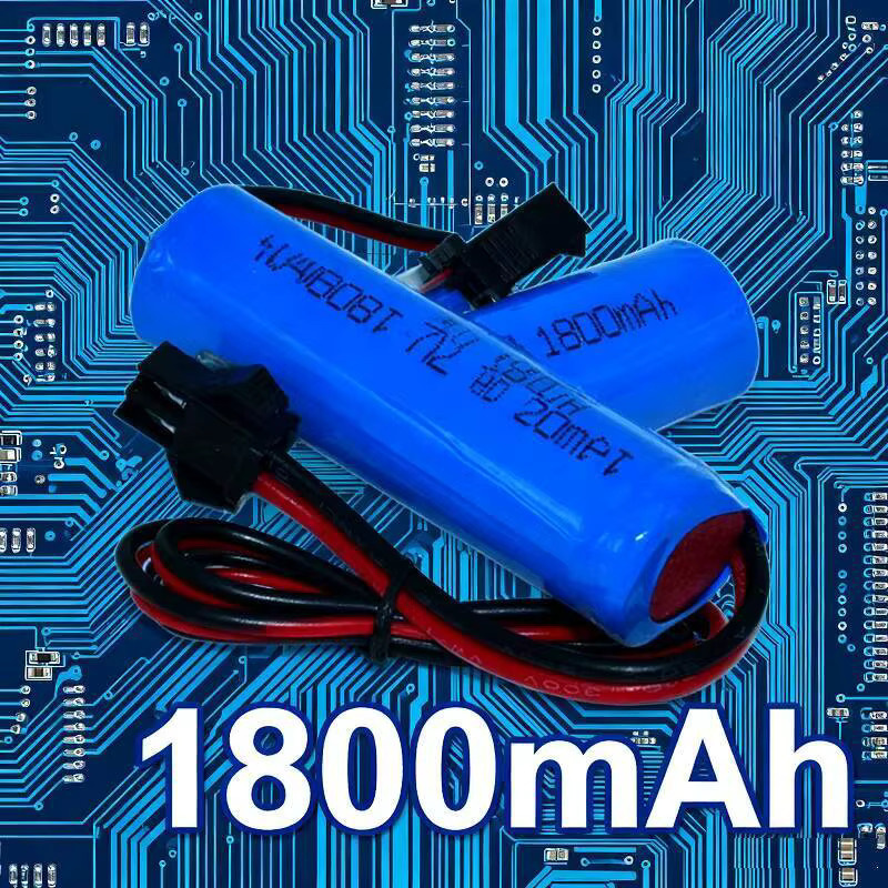 PYLRC 14500 Li-Ion Akku 3,7 V 1800 mAh Blau für RC Fahrzeuge 1:16 1:20 1:24 - Bild 4