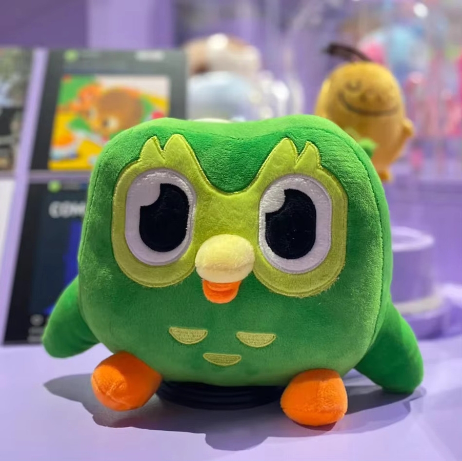 Bandai Duolingo Duo Eulen-Plüschtier, Grün, Plüsch / Textil - Bild 3