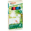 Edding 28 EcoLine Whiteboardmarker Set mit Rundspitze, nachfüllbar, 4er-Set, Multicolor (Blau, Grün, Rot, Schwarz) - Bild 3