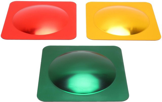 Igeteck Blasenwand Spiegel Set aus Acryl in Rot, Gelb und Grün für das Kinderzimmer - Bild 1