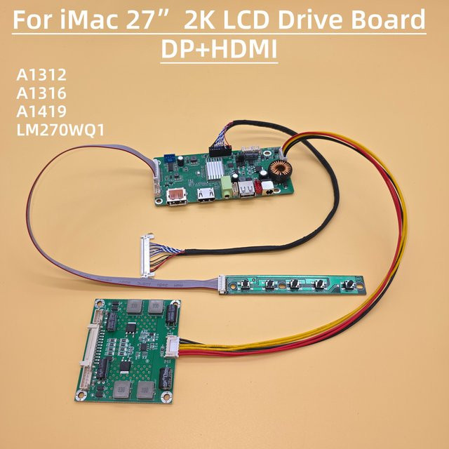 Apple LCD-Treiberplatine für iMac 27 Zoll Retina-Bildschirm LM270WQ1 Kit mit DP und HDMI in Grün - Bild 1