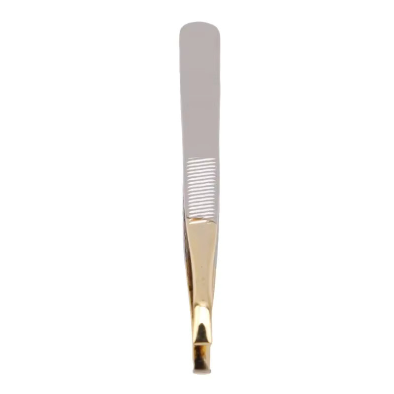 CNKESS Pinzette, Edelstahl, Flache Schrägspitze, Unisex - Bild 3