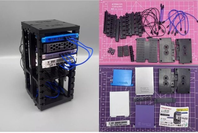 Bandai Original Tarlin Gashapon Mini Netzwerk Gerät Server P2, Miniatur Szene Montage Modell Figur, Kapsel Spielzeug - Bild 1
