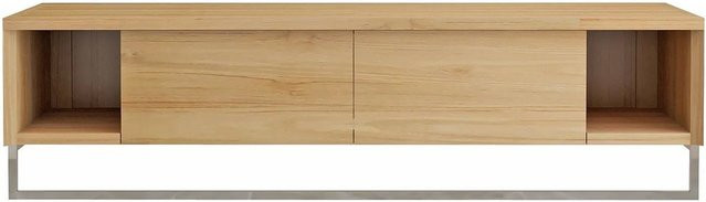 Waschbeckenunterschrank Vente-unique Kupang aus Teakholz in Naturfarben Hell, B/T/H: 120 x 50 x 32 cm - Bild 1