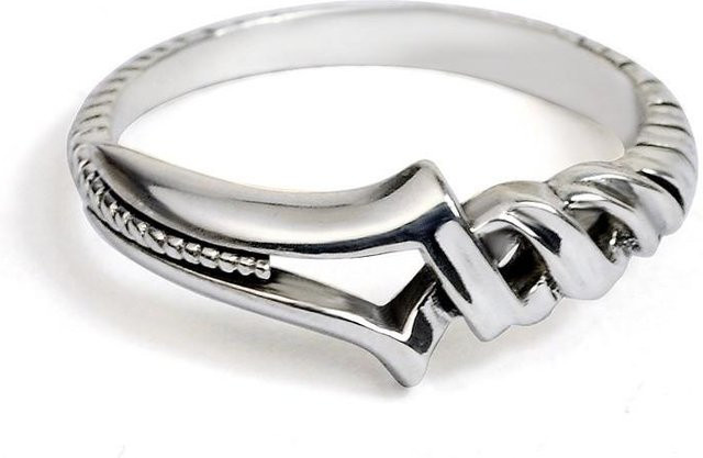 Ring Metall, silberfarben, verstellbar, Unisex - Bild 1