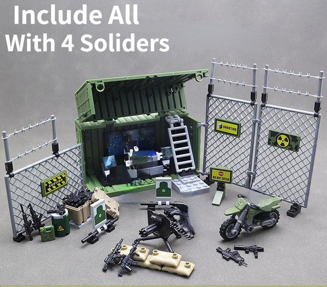 Linyi toy Kommandozentrale Einrichtung Gebäude Bausteinset Militär - Bild 1