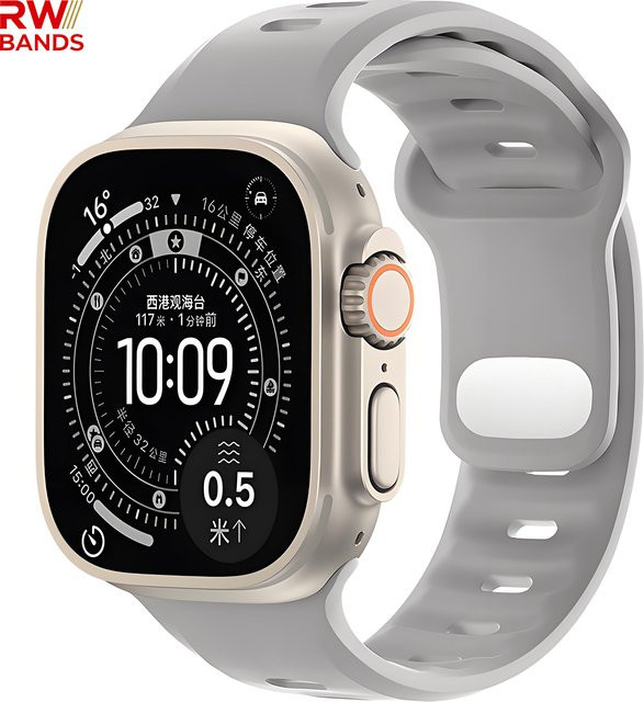 RWBANDS Uhrenarmband Silikon, Weiß, Unisex - Bild 1