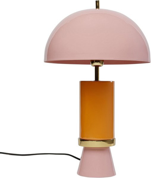 Moderne Tischleuchte Kare Design in Pink aus Stahl - Bild 1