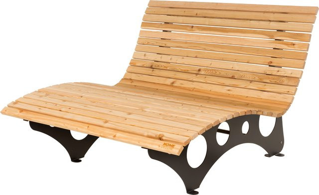 Home Deluxe Wellenholzliege TAIGA Waldsofa aus Lärchenholz in Braun B: 157 cm, T: 200 cm, H: 90 cm - Bild 2