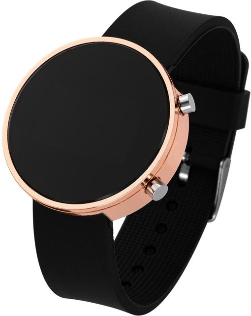 Digitaluhr, Silikonarmband, Schwarz, 40 mm, Damen - Bild 1