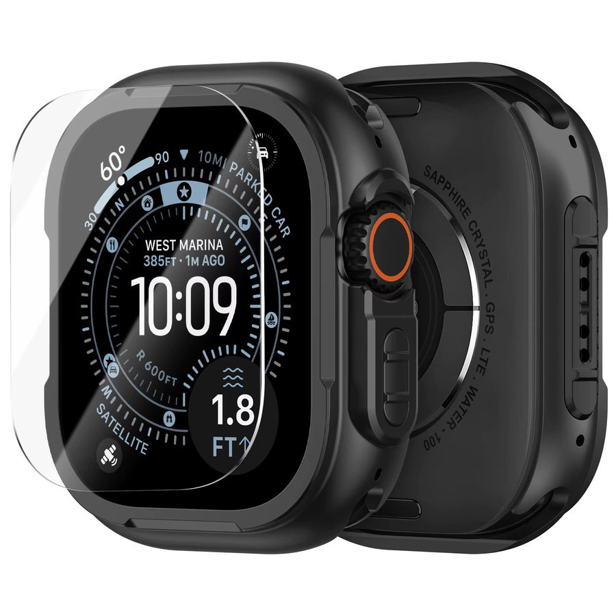 Metallabdeckung für Apple Watch, Schwarz, Unisex - Bild 7