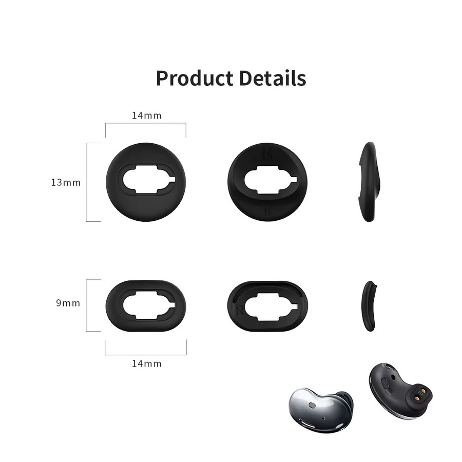 Samsung Galaxy Buds Live Silikon Ohrflügel Ersatz-Ohrstöpsel in Braun - Bild 2