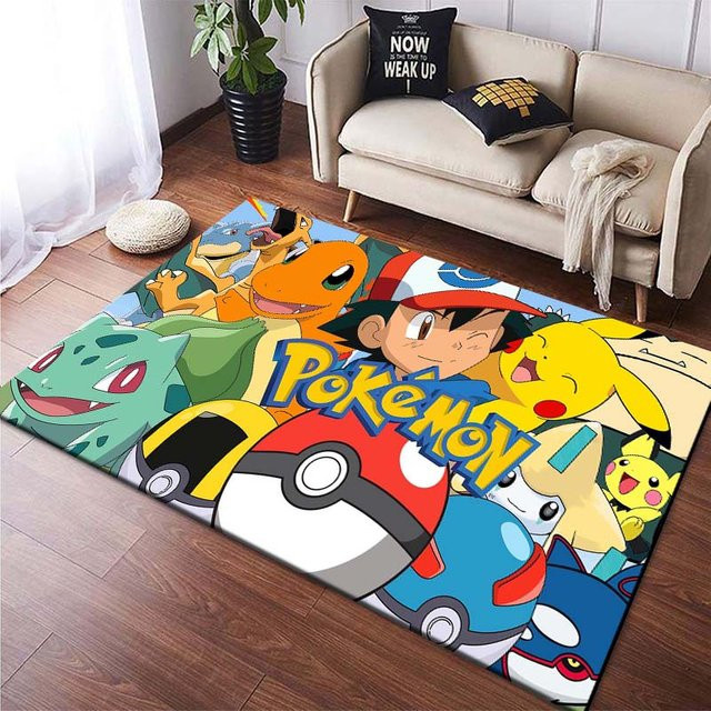 Rutschfester 3D-Teppich von Magic Zhu mit Katzen-Cartoon-Motiv, waschbarer Polyester-Bodenmatte für Wohnzimmer, Schlafzimmer oder Kinderzimmer, B/T: 80 x 50 cm, Mehrfarbig - Bild 1