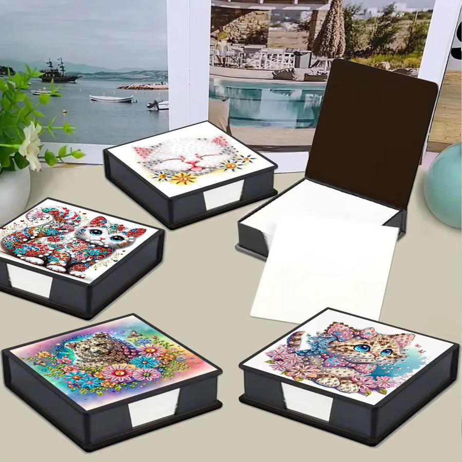 Diamant-Malerei-Kit Kristall-Wasser-Diamant-Kunst Notizhalter mit 150 Etikettenpapieren in Multicolour - Bild 2