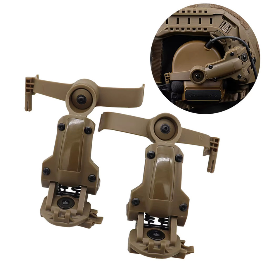 BOOIU Tactical Rail Headset Mount OPS CORE ARC/Wendy MLOK Rail Adapter für Helm Zubehör in Grün - Bild 3