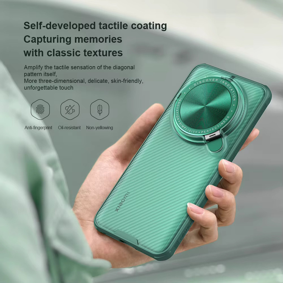 Nillkin CamShield Prop Hülle für Xiaomi 14 Ultra mit Linsenschutzhalterung und Anti-Sturz-Airbag in Grün - Bild 2