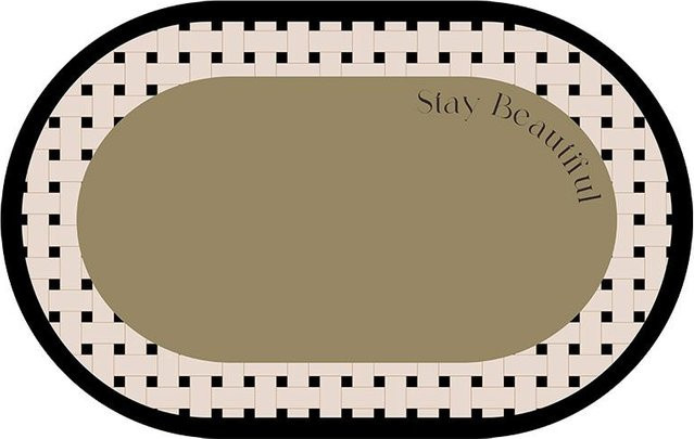 Sommer Luxus Kieselgur Badezimmer Bodenmatte, schnell trocknend und saugfähig, Beige, B/T: 40 x 60 cm - Bild 1