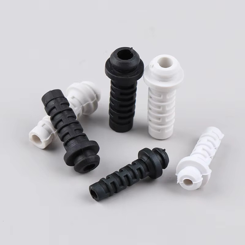 10 Stück PVC Kabelverschraubung Stecker zur Zugentlastung und als Kabelprotektor für Elektrowerkzeuge und Handy-Ladegeräte - Bild 1