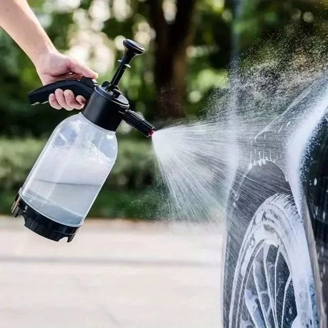 Amagi Schaum Sprayer mit 2L Volumen, pneumatische Handpumpe für die Auto- und Hausreinigung, Farben: Rot, Weiß, Transparent - Bild 1