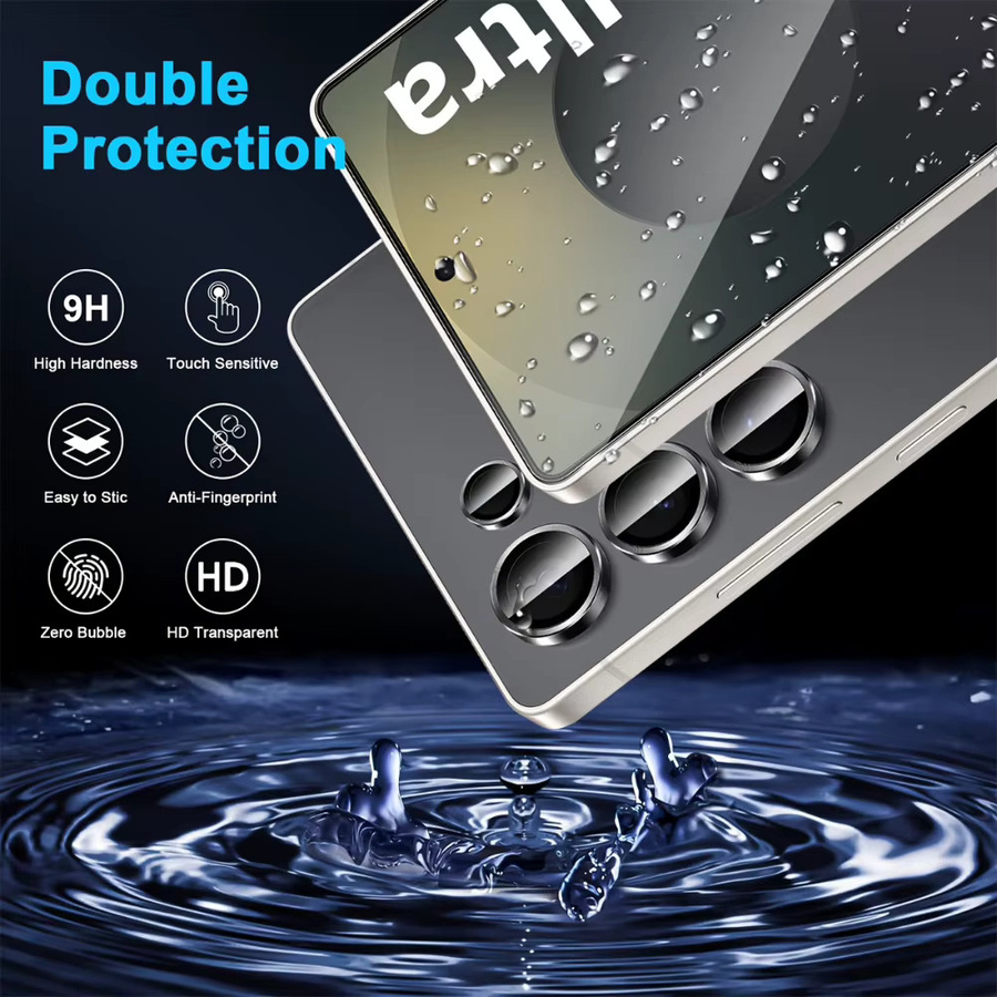 NNBILI 4er-Pack Displayschutzfolien aus gehärtetem Glas, transparent, kompatibel mit Samsung Galaxy S26 Ultra, S25 Ultra, S24 Ultra, S23 Plus und S22 Plus - Bild 4