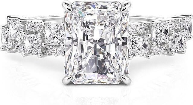 Verlobungsring Kupfer, Diamant, Zirkonia, Weiß, Damen - Bild 1