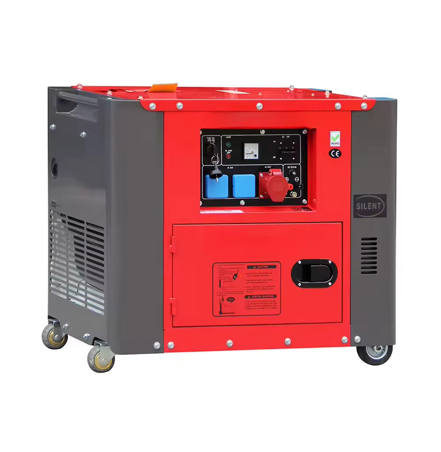 YHS Leiser Dieselgenerator 3 Phasen in Rot mit ATS-Optionen - Bild 2