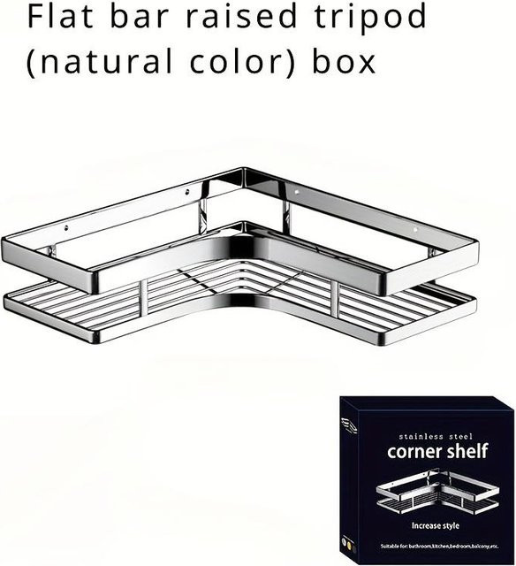 Yiran Furniture Badezimmerregal aus Edelstahl zur Wandmontage, Bohrloses Lagerregal für Waschbecken und Toilette - Bild 1
