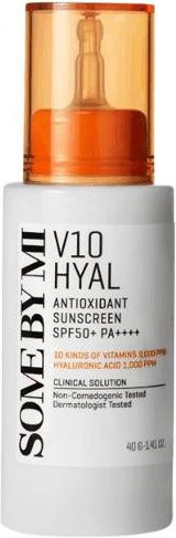 SOME BY MI V10 Hyal Antioxidant Sonnencreme LSF 50+, 40g, Hyaluronsäure - Bild 1