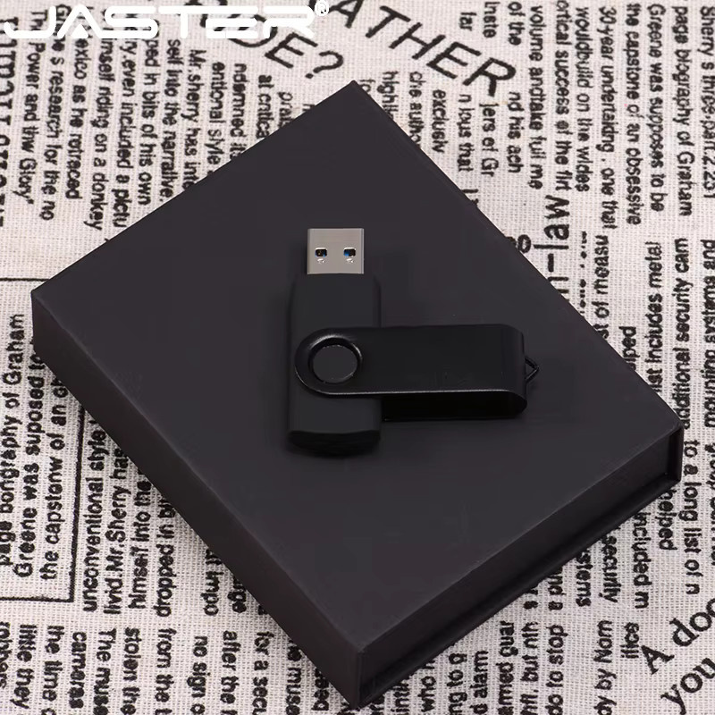 JASTER Metall USB 2.0 Flash-Laufwerk 128GB, Wasserdichter USB-Stick in Schwarz - Bild 3