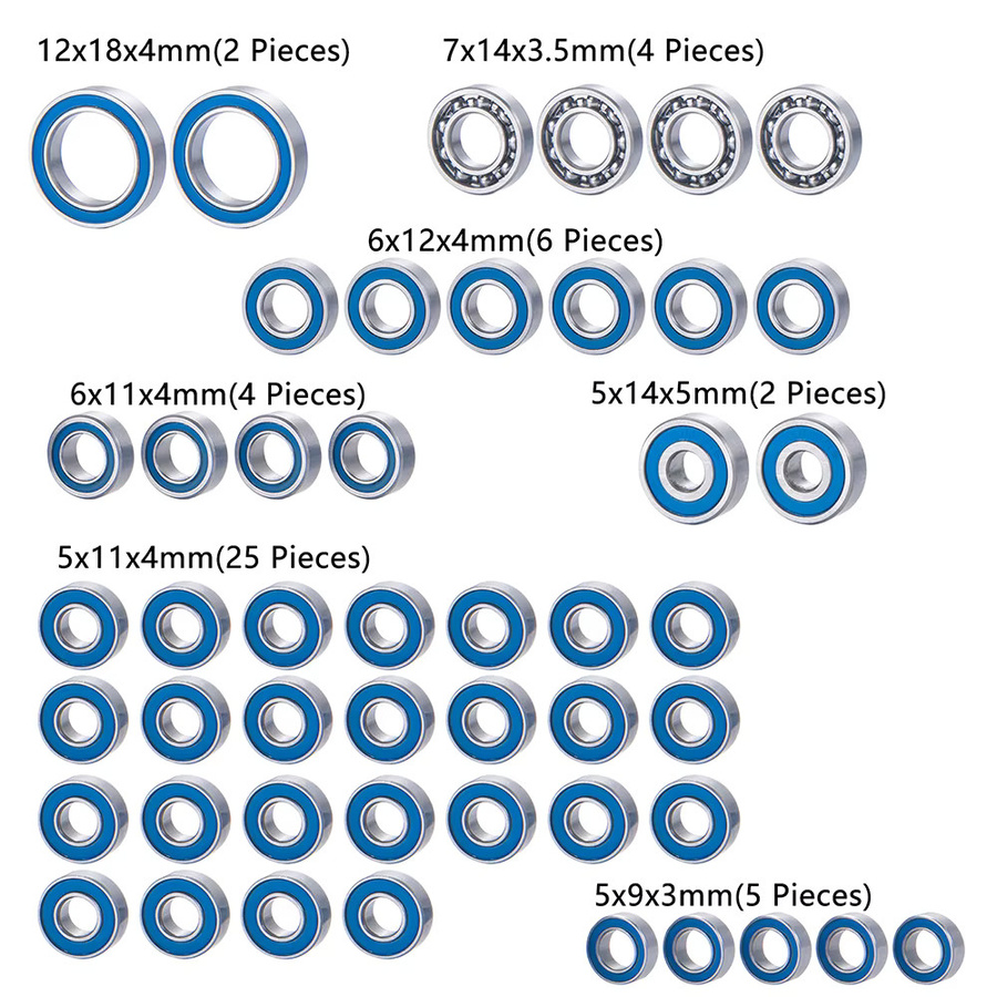 Axspeed Portal Versiegelt Lager Kit, Zubehör, Metall, 48-teiliges Set - Bild 2
