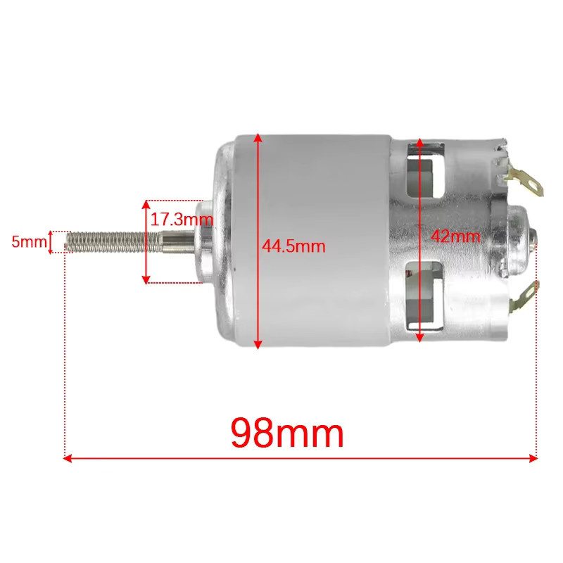 Dawupine RS755 DC 21V Langwellenmotor Rotor in Silber für Rasenmäher und Grasschneider - Bild 2
