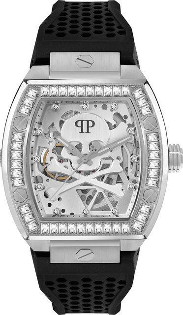 Philipp Plein Herrenuhr Automatik, Edelstahl, Silber, 44 mm - Bild 1