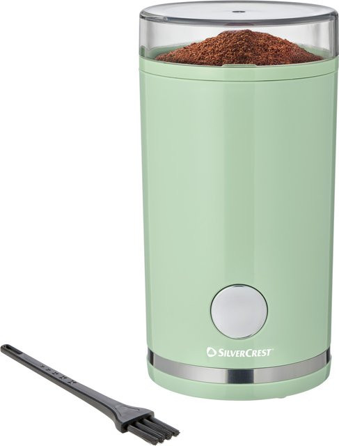 SILVERCREST Elektrische Kaffeemühle SKME 180 D1 mit Edelstahlklingen in Grün - Bild 1