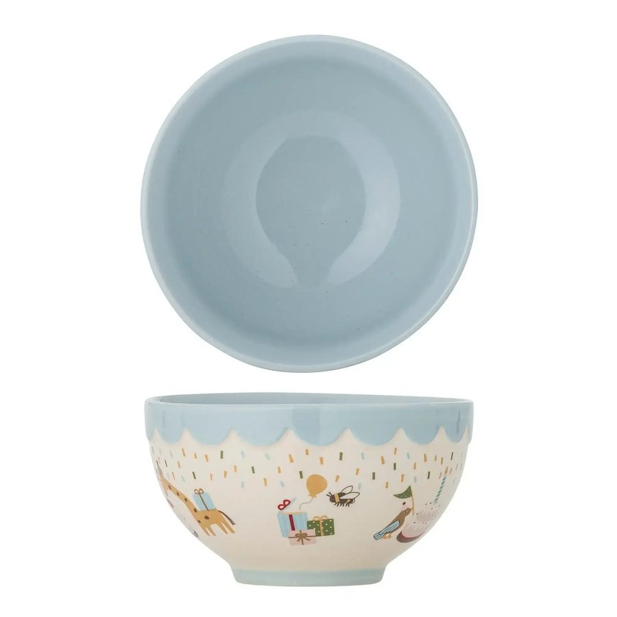 Bloomingville Mini Celebrate Schale aus Keramik in Blau, Durchmesser: 13 cm - Bild 1