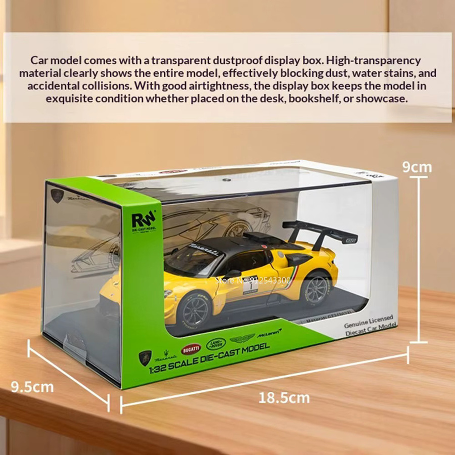 RMZ city GT2 Modellauto, Maßstab 1:32, Rennwagen, Gelb, Metall - Bild 5