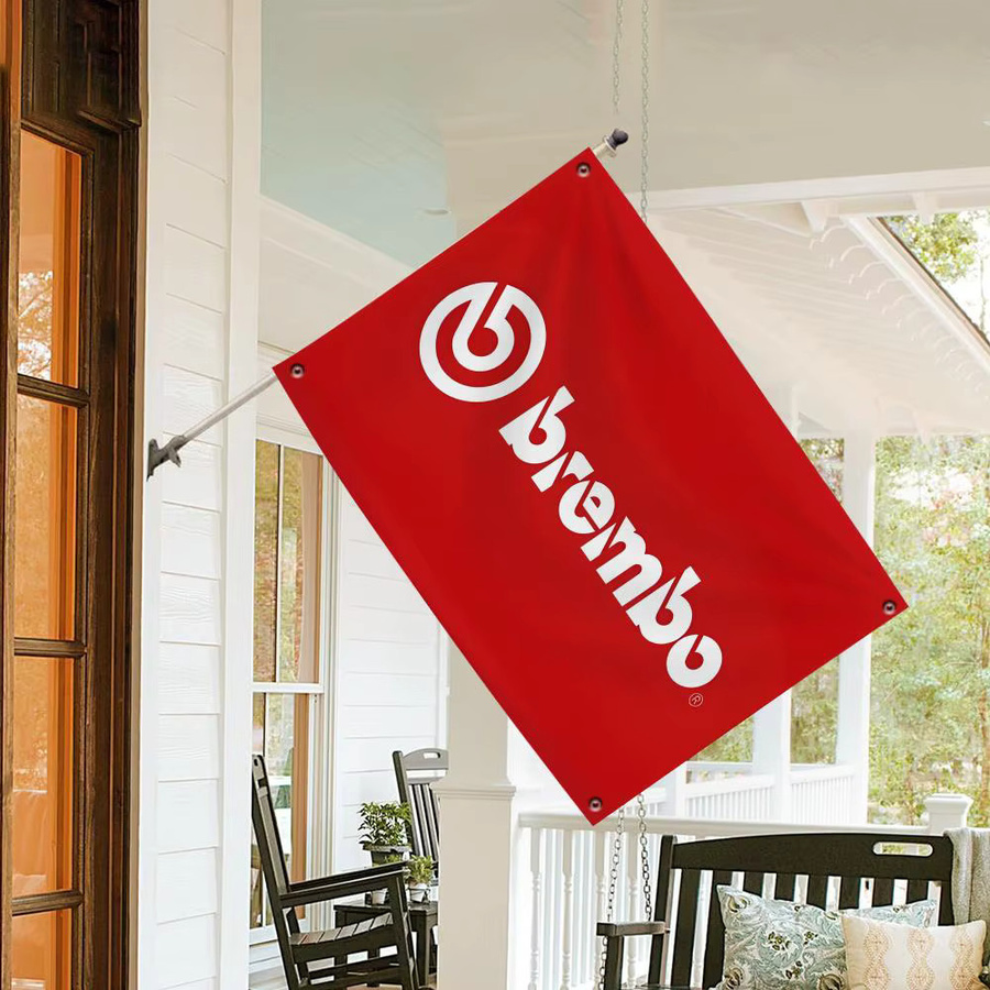 B-Brembo Minimalistische Stoffflagge als lichtbeständiges Gartenbanner für den Außenbereich - Bild 3