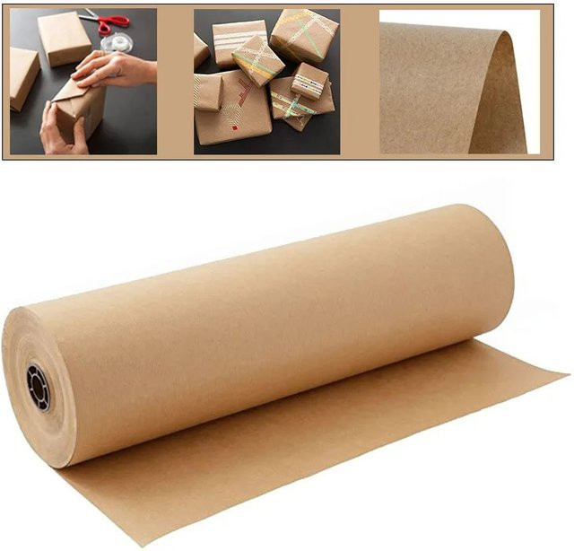 Braune Kraftpapierrollen zum Basteln und als Geschenkverpackung - Bild 1