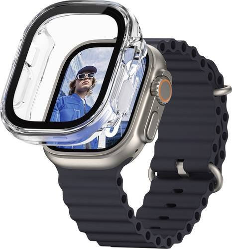 PanzerGlass Snappie Full Body Bulky Displayschutzglas für Apple Watch Ultra und Watch Ultra 2, transparent, kratzfest und Anti-Fingerprint - Bild 1