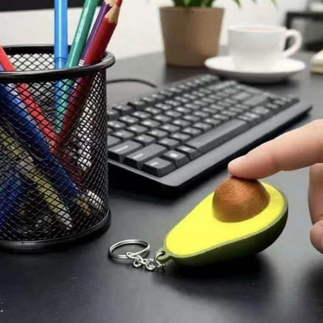 Linyi toy Schlüsselanhänger Avocado, grün, Unisex - Bild 1