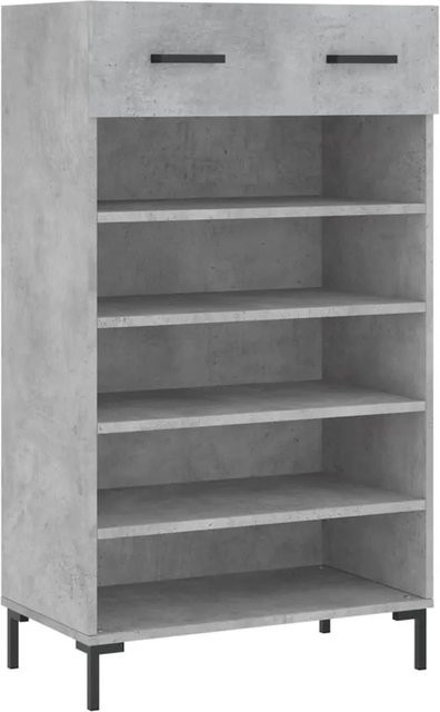 vidaXL Schuhschrank im industriellen Stil in Betongrau, B/T/H: 60 x 35 x 105 cm - Bild 1