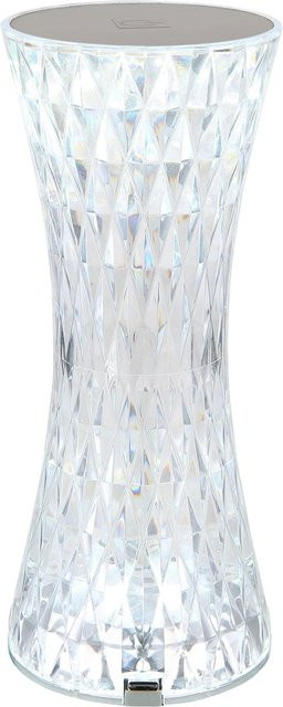 Globo Tischleuchte Gixi RGBW-LED mit Kristall-Effekt, Farbe: Transparent/Silber, Höhe: 18,5 cm - Bild 1