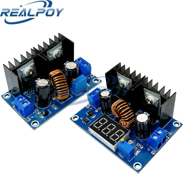 REALPOY DC-DC Step Down Spannungsregler XL4016E1 PWM Digital Einstellbar 4-40V 8A 200W Blau - Bild 1