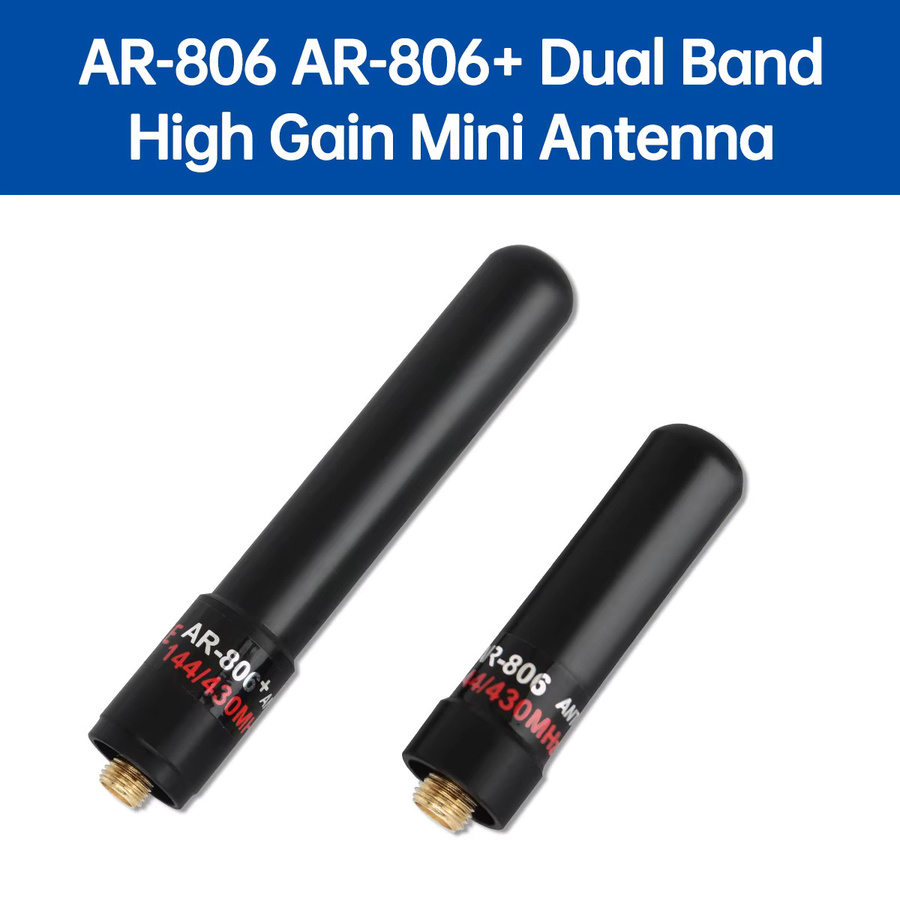 ABBREE AR-806 AR-805S Mini-Antenne Dual Band mit SMA-Buchse für Quansheng UV K5 8 K6 und Baofeng UV-5R Walkie Talkie in Schwarz und Orange - Bild 5