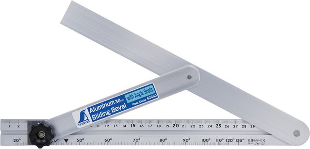 Shinwa Winkelmesser Schmiege in Silber, Breite: 30 cm - Bild 1